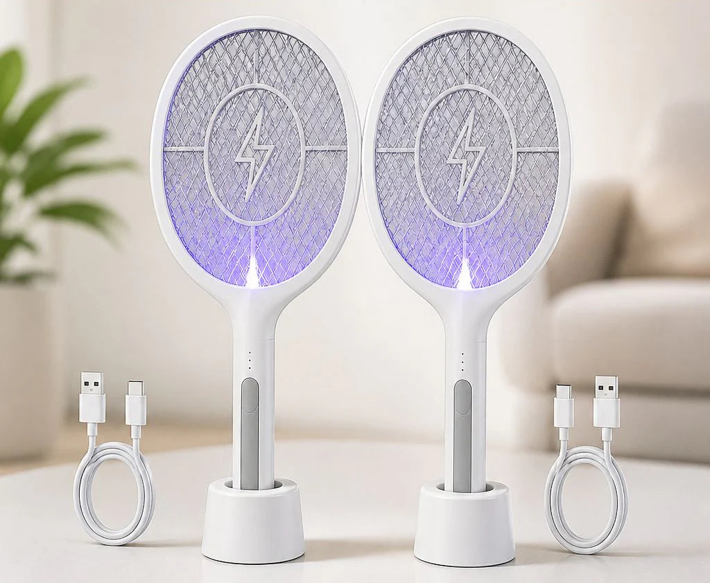 Merkavion™ | Raquete elétrica 2 em 1 para matar mosquitos ⚡
